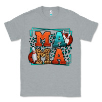 Heather Grey Bowling mama leopard frame Mother's Day Classic Tee - LillyAllenDesigns