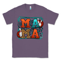 Lavender Bowling mama leopard frame Mother's Day Classic Tee - LillyAllenDesigns