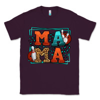Plum Bowling mama leopard frame Mother's Day Classic Tee - LillyAllenDesigns
