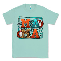 Seafoam Bowling mama leopard frame Mother's Day Classic Tee - LillyAllenDesigns