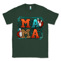 Sports Green Bowling mama leopard frame Mother's Day Classic Tee - LillyAllenDesigns