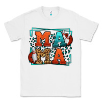 White Bowling mama leopard frame Mother's Day Classic Tee - LillyAllenDesigns