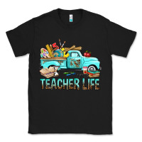 Black Teacher Life With Truck Classic Tee - BundleAndBundleShop