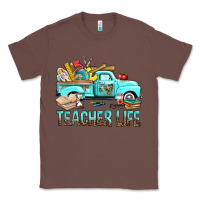 Chestnut Teacher Life With Truck Classic Tee - BundleAndBundleShop