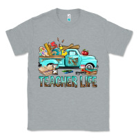 Heather Grey Teacher Life With Truck Classic Tee - BundleAndBundleShop