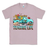 Lilac Teacher Life With Truck Classic Tee - BundleAndBundleShop
