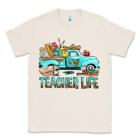 Natural Teacher Life With Truck Classic Tee - BundleAndBundleShop