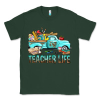 Sports Green Teacher Life With Truck Classic Tee - BundleAndBundleShop