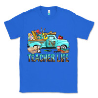 True Royal Teacher Life With Truck Classic Tee - BundleAndBundleShop