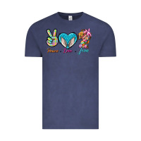 Vintage Denim Peace Love Easter Jesus Vintage Tee - BundleAndBundleShop