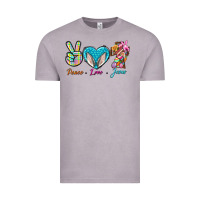 Vintage Zinc Peace Love Easter Jesus Vintage Tee - BundleAndBundleShop
