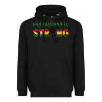 Black My history is strong Heavyweight Hoodie - FaDigitalArtStudio