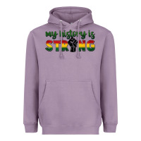 Lavender My history is strong Heavyweight Hoodie - FaDigitalArtStudio