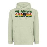 Matcha My history is strong Heavyweight Hoodie - FaDigitalArtStudio