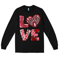 Black love  with pink gemstone Long Sleeve Tee - RanaPortraitStore