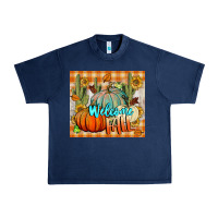 Navy welcome fall tumbler Urban Heavy Tee - BundleAndBundleShop
