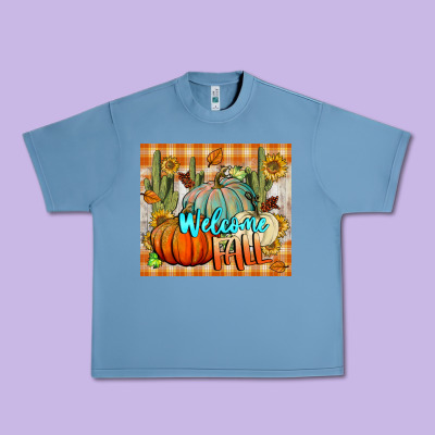 Welcome Fall Tumbler Urban Heavy Tee Designed By Bundleandbundleshop
