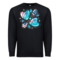 Black American gemstone Premium Sweatshirt - FaDigitalArtStudio