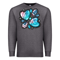 Charcoal Heather American gemstone Premium Sweatshirt - FaDigitalArtStudio