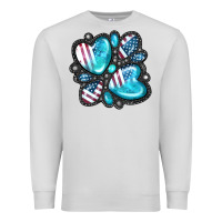 Dove Grey American gemstone Premium Sweatshirt - FaDigitalArtStudio
