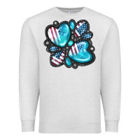 Oatmeal Heather American gemstone Premium Sweatshirt - FaDigitalArtStudio