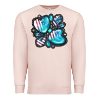 Pale Pink American gemstone Premium Sweatshirt - FaDigitalArtStudio