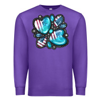 Purple American gemstone Premium Sweatshirt - FaDigitalArtStudio
