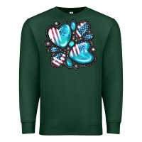 Sports Green American gemstone Premium Sweatshirt - FaDigitalArtStudio
