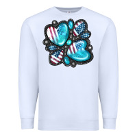 White American gemstone Premium Sweatshirt - FaDigitalArtStudio