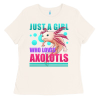 Bone just a girl who loves axolotls Ladies Tee - Jasminsmagicworld
