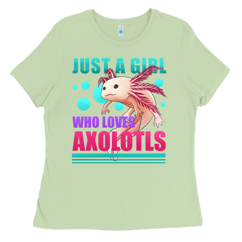 Just A Girl Who Loves Axolotls Ladies Tee by Jasminsmagicworld | Teevron