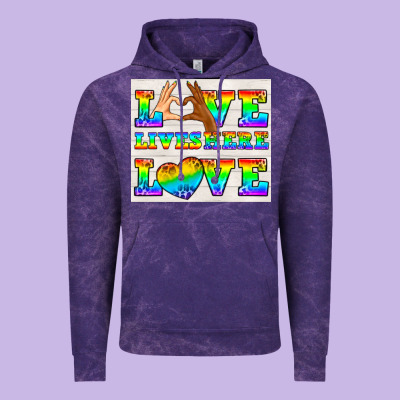 Western Lgbtq+ Love Lives Here Tumbler Vintage Hoodie Designed By Bundleandbundleshop