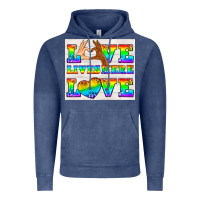 Vintage Denim Western LGBTQ+ Love Lives Here Tumbler Vintage Hoodie - BundleAndBundleShop