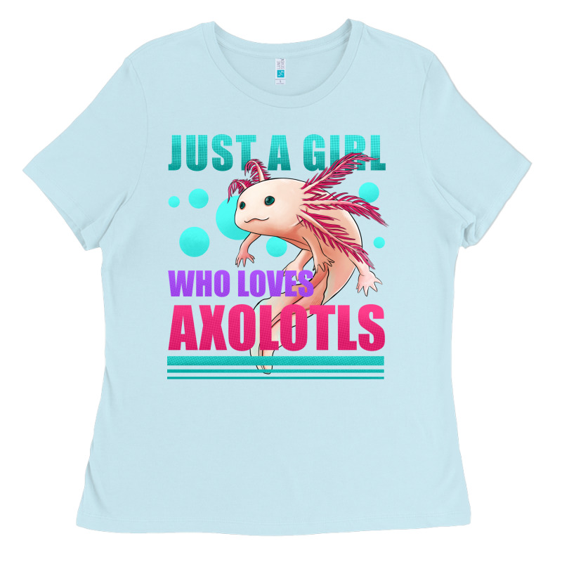 Just A Girl Who Loves Axolotls Ladies Tee by Jasminsmagicworld | Teevron