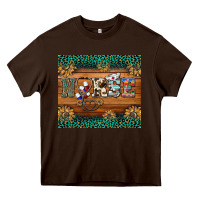 Chocolate Brown western nurse glitter leopard sunflowers Heavy Core Tee - BarkalooDesign