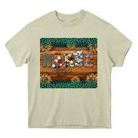 Mossy western nurse glitter leopard sunflowers Heavy Core Tee - BarkalooDesign