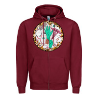 Burgundy nurse coaster Zipper Hoodie - CowGirlArtShop