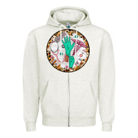 Oatmeal Heather nurse coaster Zipper Hoodie - CowGirlArtShop