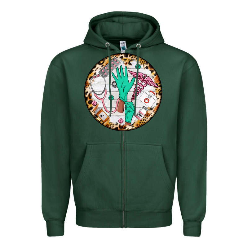 Nurse Coaster Zipper Hoodie by CowGirlArtShop | Teevron