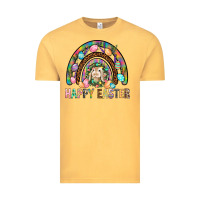 Vintage Mustard Happy Easter Rainbow Vintage Tee - BundleAndBundleShop
