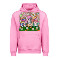Fuchsia Pink easter gnome Urban Hoodie - CowhideDigitalArt