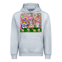 Heather Grey easter gnome Urban Hoodie - CowhideDigitalArt