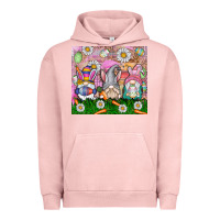 Pigment Salmon easter gnome Urban Hoodie - CowhideDigitalArt