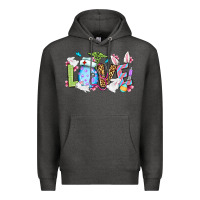 Charcoal Heather Love Nurse Easter Premium Hoodie - OliviaCreatesArt