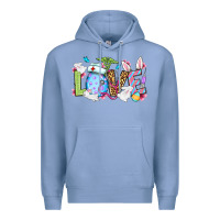Colony Blue Love Nurse Easter Premium Hoodie - OliviaCreatesArt