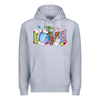 Heather Grey Love Nurse Easter Premium Hoodie - OliviaCreatesArt