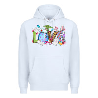 White Love Nurse Easter Premium Hoodie - OliviaCreatesArt