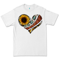 White western sunflower cowhide  heart Premium Tee - Jasminsmagicworld