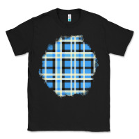 Black Winter Tartan Patch Classic Tee - BundleAndBundleShop