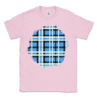 Bubblegum Pink Winter Tartan Patch Classic Tee - BundleAndBundleShop